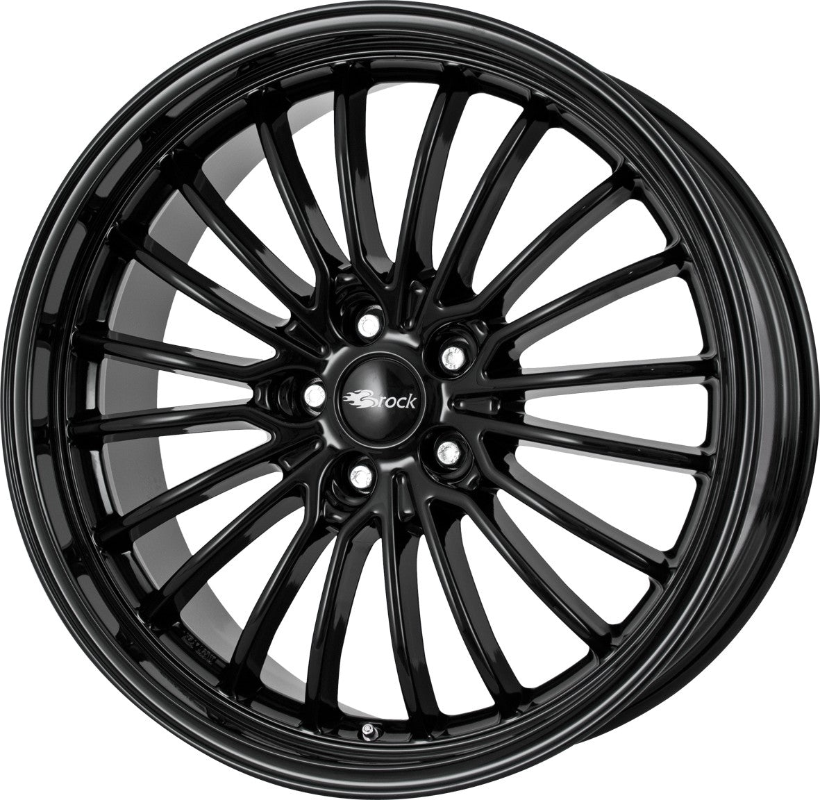 Brock B24 GP schwarz lackiert 9x20 ET43 - LK5/120 ML65.1