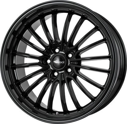 Brock B24 GP schwarz lackiert 9x20 ET43 - LK5/120 ML65.1