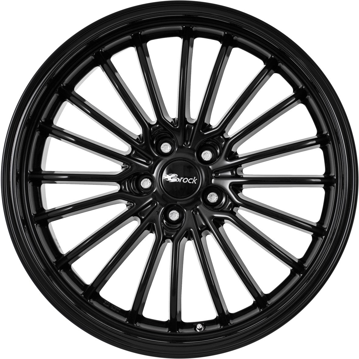 Brock B24 GP schwarz lackiert 9x20 ET43 - LK5/120 ML65.1