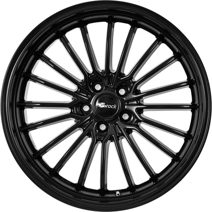 Brock B24 GP schwarz lackiert 9x20 ET43 - LK5/120 ML65.1