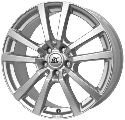 RC-Design RC25 kristallsilber lackiert Alufelge 7.5x17 Zoll ET53 LK 5x120 ML65.1
