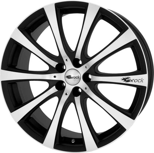 Brock B21 schwarz-matt front-poliert 8x18 ET35 - LK4/108 ML63.4