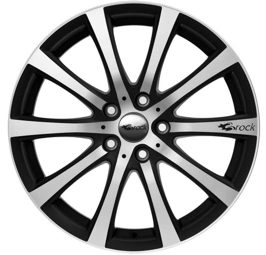 Brock B21 schwarz-matt front-poliert 8x18 ET35 - LK4/108 ML63.4