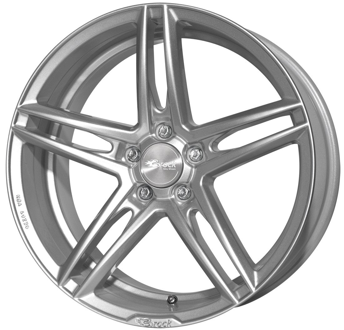 Brock B33 kristallsilber lackiert 8x18 ET45 - LK5/112 ML66.6