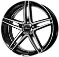 Brock B33 schwarz front-poliert 8x18 ET35 - LK5/114.3 ML72.6