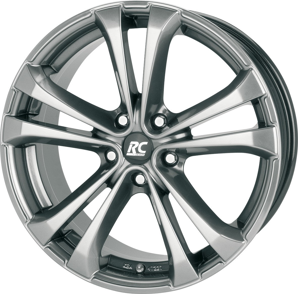 RC-Design RC17 chromsilber lackiert Alufelge 8x18 Zoll ET38 LK 5x114.3 ML72.6