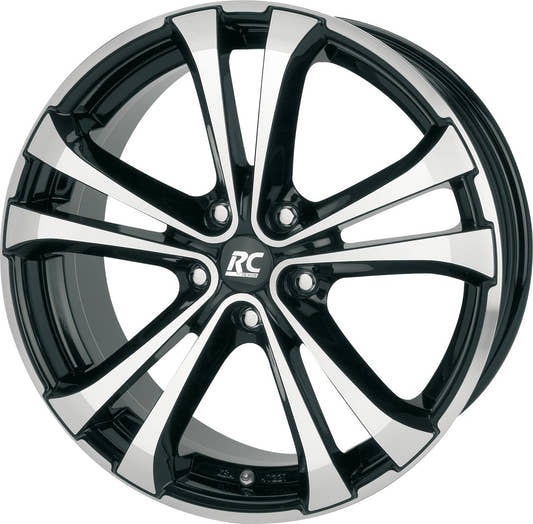 RC-Design RC17 schwarz front-poliert Alufelge 8x19 Zoll ET35 LK 5x110 ML65.1