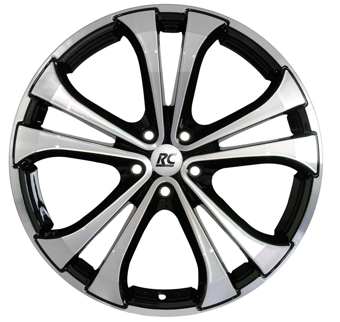 RC-Design RC17 schwarz front-poliert Alufelge 7x16 Zoll ET45 LK 5x114.3 ML72.6 – Bild 2
