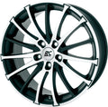 RC-Design RC18 schwarz-matt front-poliert Alufelge 7.5x18 Zoll ET35 LK 4x108 ML63.4