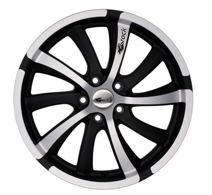 Brock / RC B23 Schwarz Matt Voll Poliert (SMVP) Alufelge 8x18 Zoll ET38 LK 5x114.3 ML72.6 – Bild 2
