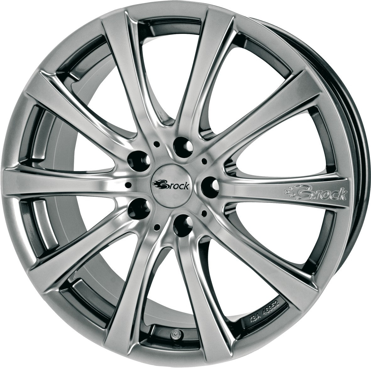 Brock B21 chromsilber lackiert Alufelge 7x16 Zoll ET38 LK 5x108 ML72.6