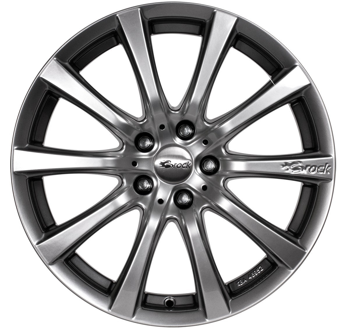 Brock B21 chromsilber lackiert Alufelge 7x16 Zoll ET38 LK 5x108 ML72.6 – Bild 2