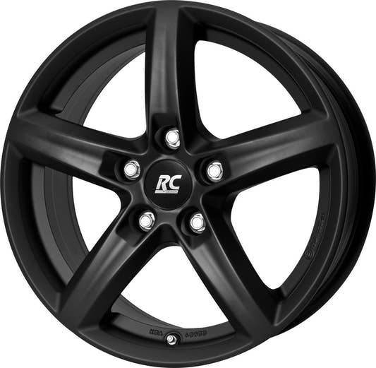 RC-Design RC24 schwarz-matt lackiert Alufelge 6.5x16 Zoll ET40 LK 4x108 ML63.4