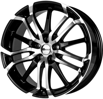 Brock B26 schwarz front-poliert 8.5x19 ET35 - LK5/114.3 ML72.6