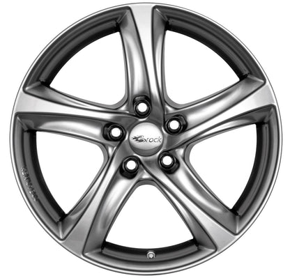 Brock / RC B25 Chromsilber (CSS) Alufelge 7.5x17 Zoll ET38 LK 5x100 ML63.4 – Bild 2