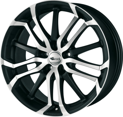 Brock B26 schwarz-matt front-poliert 8x18 ET38 - LK5/114.3 ML72.6