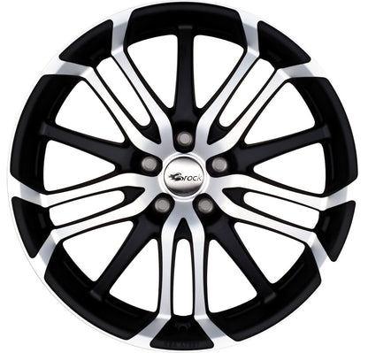 Brock B26 schwarz-matt front-poliert 8.5x19 ET48 - LK5/114.3 ML72.6