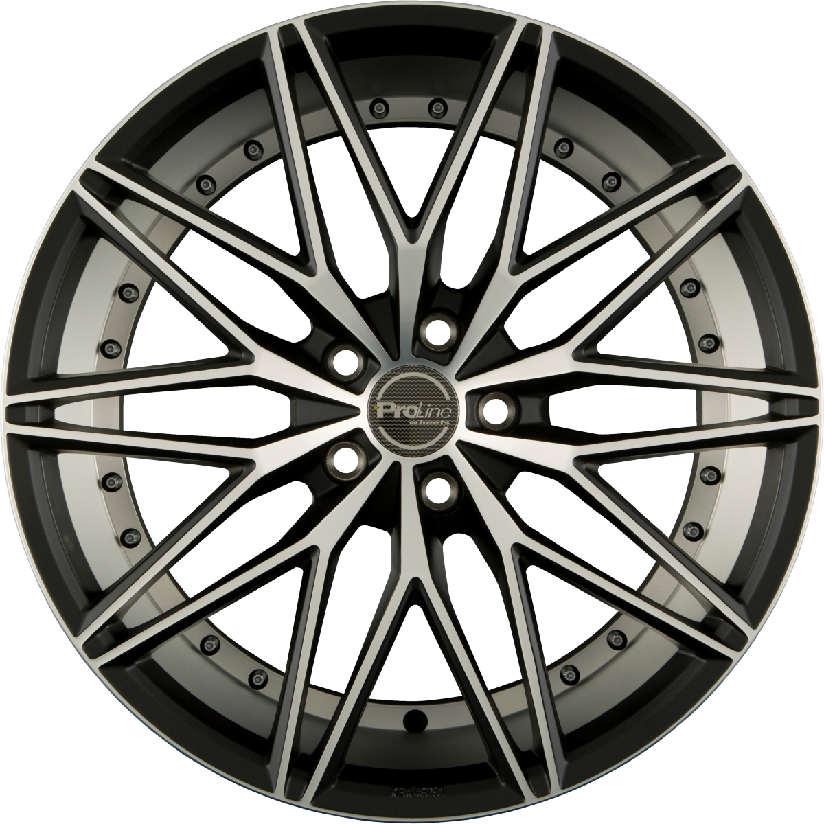 Proline Pxe Black Matt Polished (BMP) Alufelge 8x18 Zoll ET40 LK 5x114.3 ML74.1