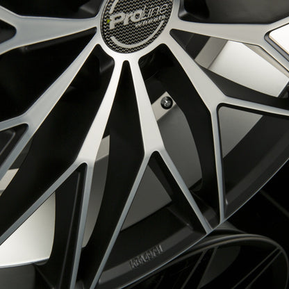 Proline Pxe Black Matt Polished (BMP) Alufelge 8x18 Zoll ET40 LK 5x114.3 ML74.1 – Bild 4