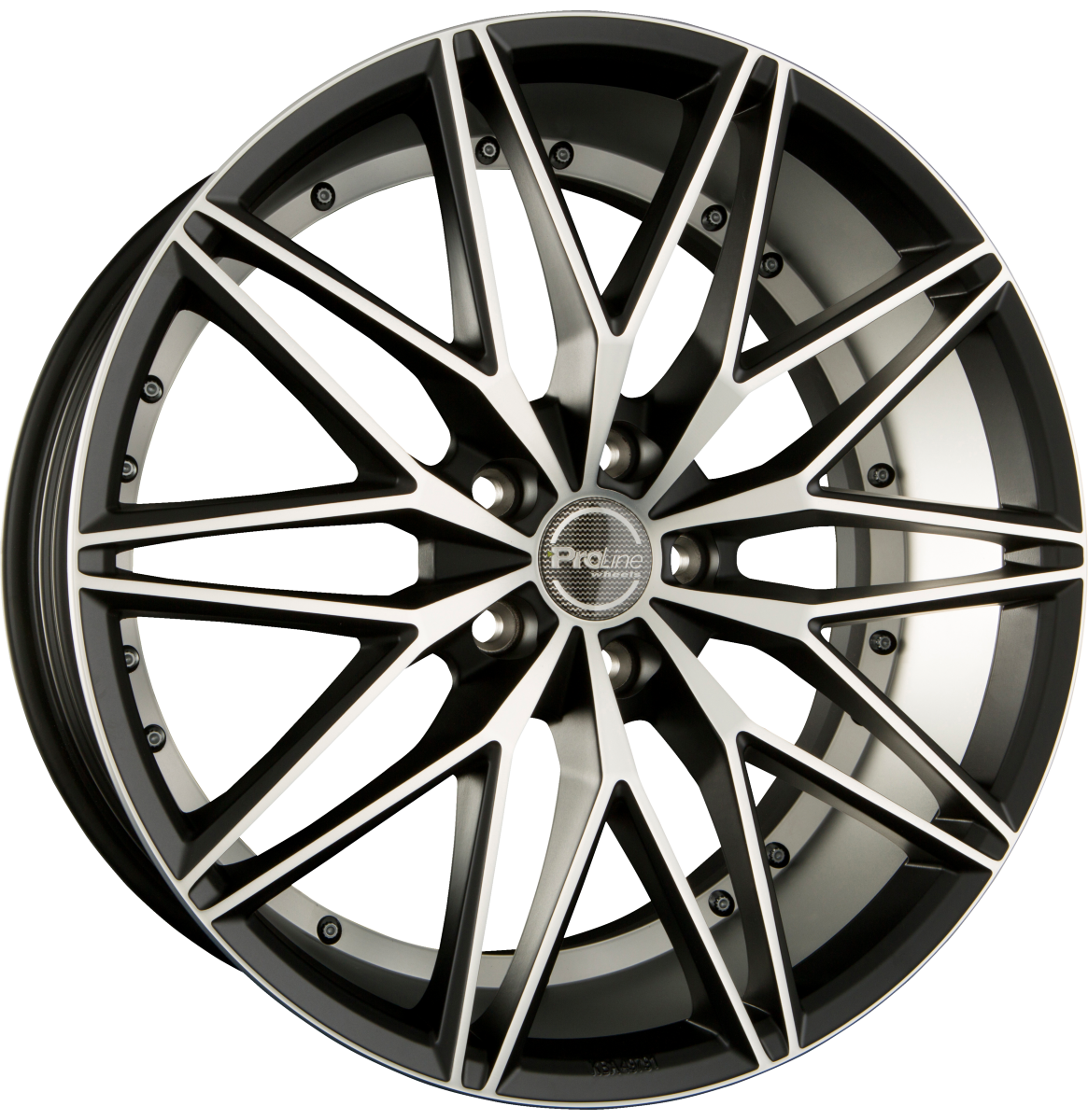 Proline Pxe Black Matt Polished (BMP) Alufelge 8.5x19 Zoll ET45 LK 5x108 ML74.1 – Bild 2