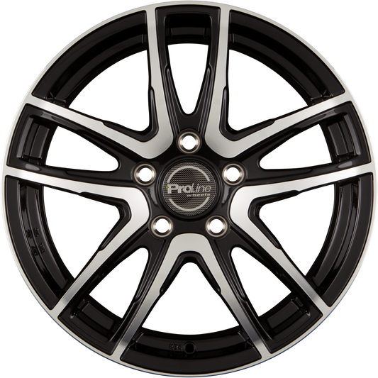 Proline PXV Black Polished Alufelge 7x17 Zoll ET38 LK 5x120 ML72.6