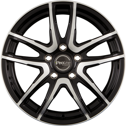 Proline PXV Black Polished Alufelge 7x17 Zoll ET38 LK 5x120 ML72.6