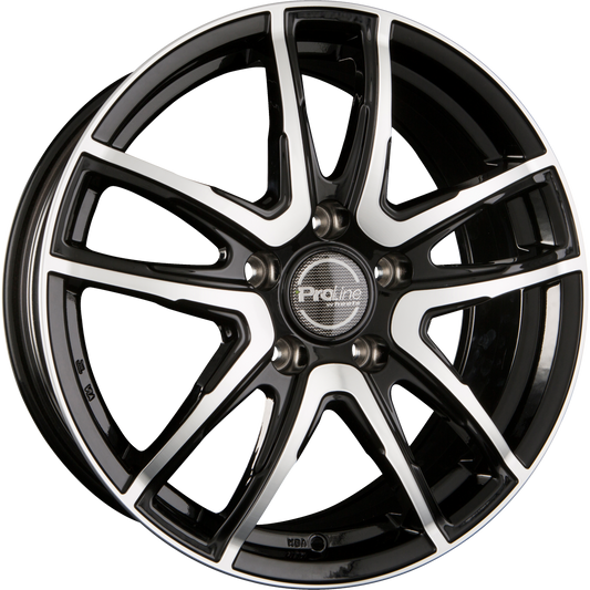 Proline PXV Black Polished Alufelge 7x17 Zoll ET38 LK 5x120 ML72.6 – Bild 2