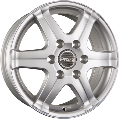 Proline PV/T Arctic Silver (AS) Alufelge 6.5x16 Zoll ET48 LK 5x114.3 ML66.1 – Bild 2
