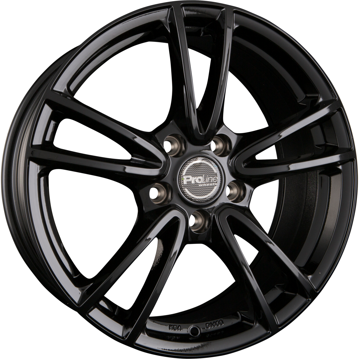 Proline CX300 Black Glossy (BG) Alufelge 6.5x16 Zoll ET38 LK 5x105 ML56.6 – Bild 2