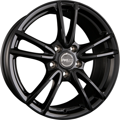 Proline CX300 Black Glossy (BG) Alufelge 6.5x16 Zoll ET38 LK 5x105 ML56.6 – Bild 2