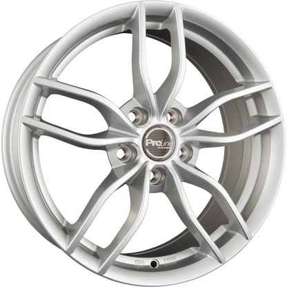 Proline ZX100 Arctic Silver (AS) Alufelge 6.5x16 Zoll ET45 LK 5x108 ML74.1 – Bild 2