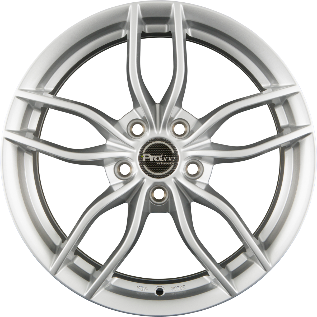 Proline ZX100 Arctic Silver (AS) Alufelge 6.5x16 Zoll ET38 LK 5x112 ML66.6