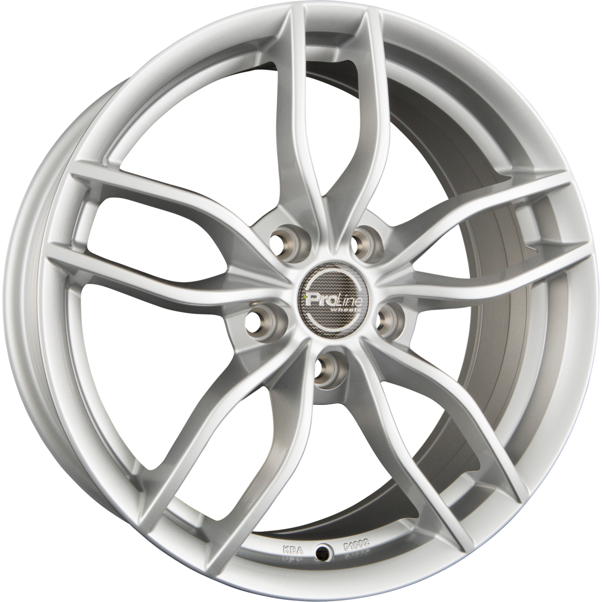 Proline ZX100 Arctic Silver (AS) Alufelge 6.5x16 Zoll ET38 LK 5x112 ML66.6 – Bild 2