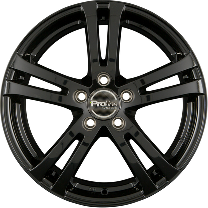 Proline BX700 black glossy Alufelge 7x17 Zoll ET42 LK 5x105 ML56.6 – Bild 5