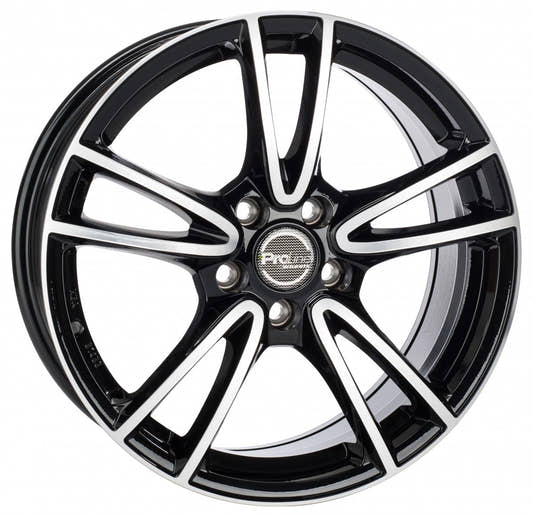 Proline CX300 black polished Alufelge 7.5x17 Zoll ET43 LK 5x108 ML74.1