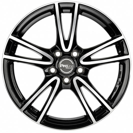 Proline CX300 black polished Alufelge 7.5x17 Zoll ET43 LK 5x108 ML74.1 – Bild 2