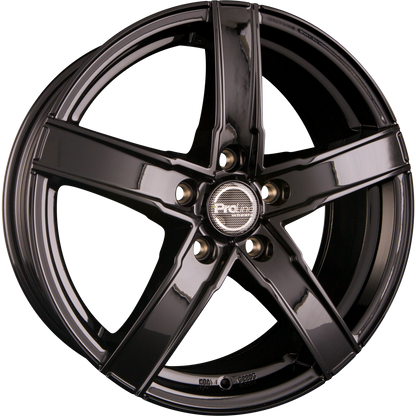 Proline SX100 Black Glossy (BG) Alufelge 6x15 Zoll ET42 LK 5x114.3 ML74.1 – Bild 2