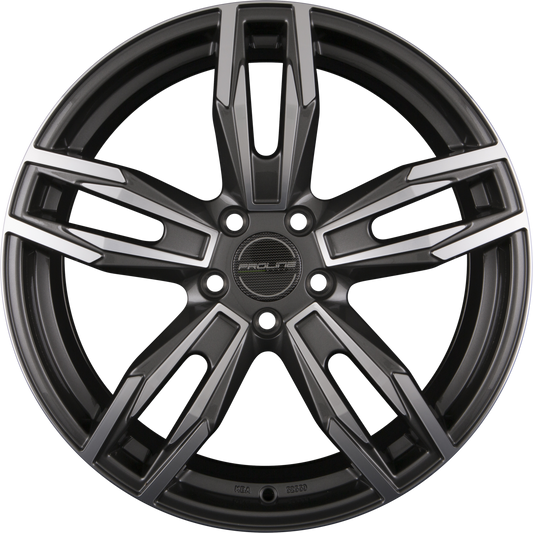 Proline PXD Grey Polished (GP) Alufelge 8x20 Zoll ET35 LK 5x120 ML72.6