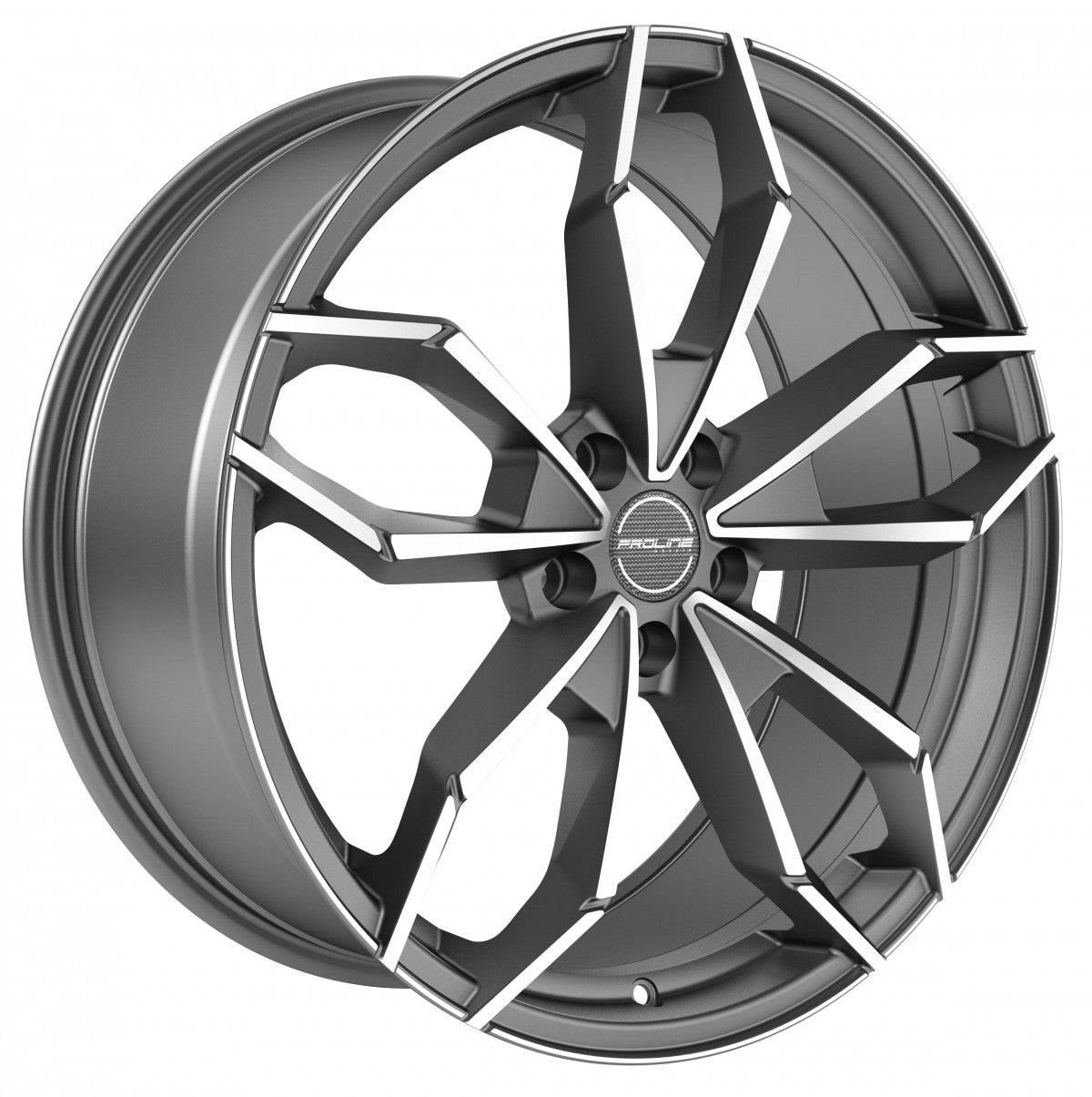 Proline PXM matt grey polished Alufelge 8x18 Zoll ET48 LK 5x112 ML66.5
