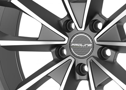 Proline PXM matt grey polished Alufelge 8x18 Zoll ET48 LK 5x112 ML66.5 – Bild 4