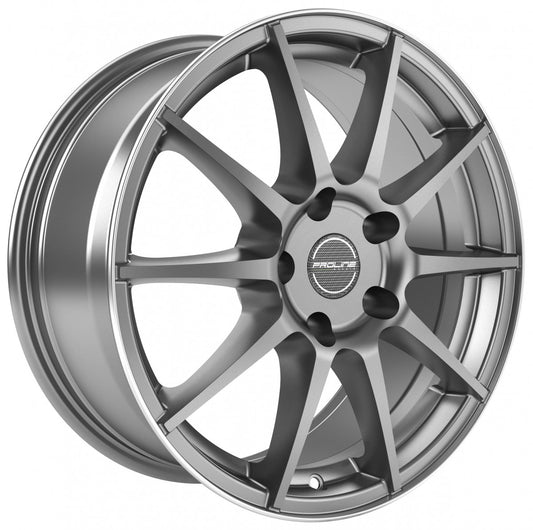 Proline UX100 grey rim polished Alufelge 7.5x17 Zoll ET37 LK 5x108 ML74.1
