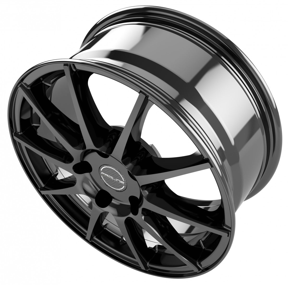Proline UX100 black glossy Alufelge 7.5x18 Zoll ET38 LK 4x100 ML63.3 – Bild 3
