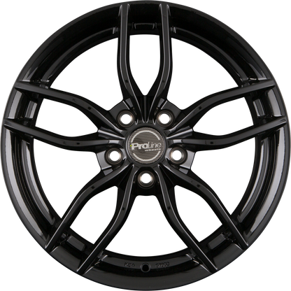 Proline ZX100 Black Glossy (BG) Alufelge 8x19 Zoll ET45 LK 5x108 ML74.1
