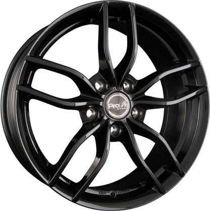 Proline ZX100 Black Glossy (BG) Alufelge 8x19 Zoll ET45 LK 5x108 ML74.1 – Bild 2