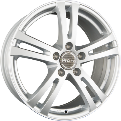 Proline BX700 arctic silver Alufelge 8x17 Zoll ET45 LK 5x108 ML74.1 – Bild 6