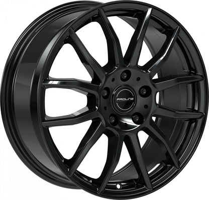 Proline AX100 black glossy Alufelge 6.5x16 Zoll ET45 LK 5x108 ML74.1