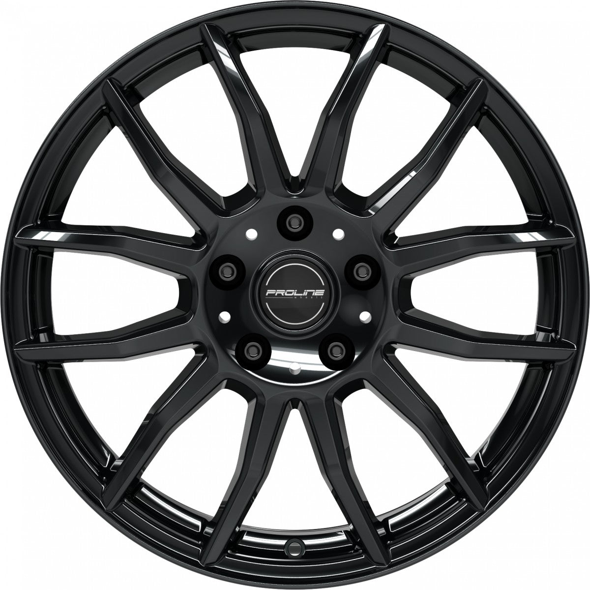 Proline AX100 black glossy Alufelge 6.5x16 Zoll ET45 LK 5x108 ML74.1 – Bild 2