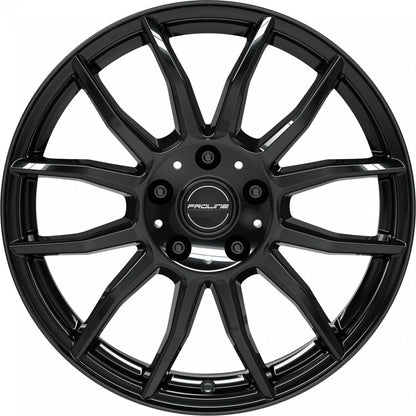 Proline AX100 black glossy Alufelge 6.5x16 Zoll ET45 LK 5x108 ML74.1 – Bild 2