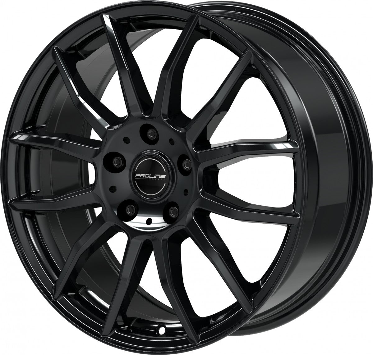 Proline AX100 black glossy Alufelge 6.5x16 Zoll ET45 LK 5x108 ML74.1 – Bild 5