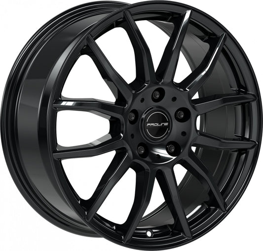 Proline AX100 black glossy Alufelge 7.5x18 Zoll ET40 LK 5x114.3 ML74.1